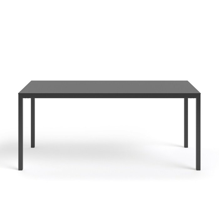 Стол обеденный из черного матового металла Hiba черного цвета - купить Обеденные столы по цене 27885.0