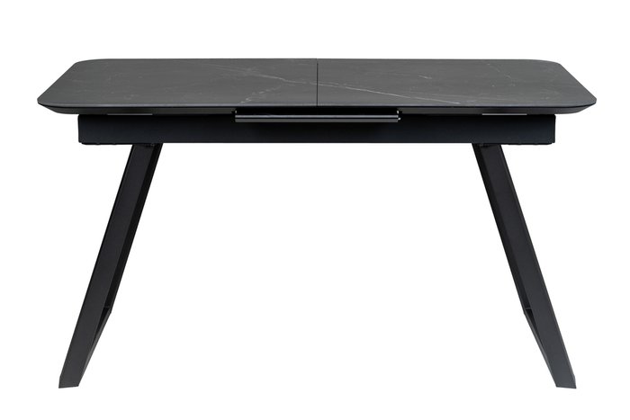 Раздвижной обеденный стол Пеле 120 черного цвета - купить Обеденные столы по цене 70240 Раздвижной обеденный стол Пеле 120 черного цвета - купить Обеденные столы по цене 70240