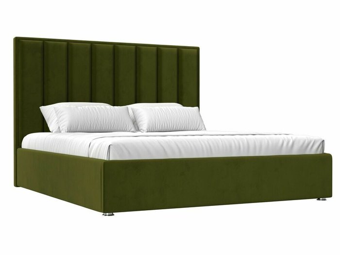 Кровать Афродита 180х200 зеленого цвета с подъемным механизмом