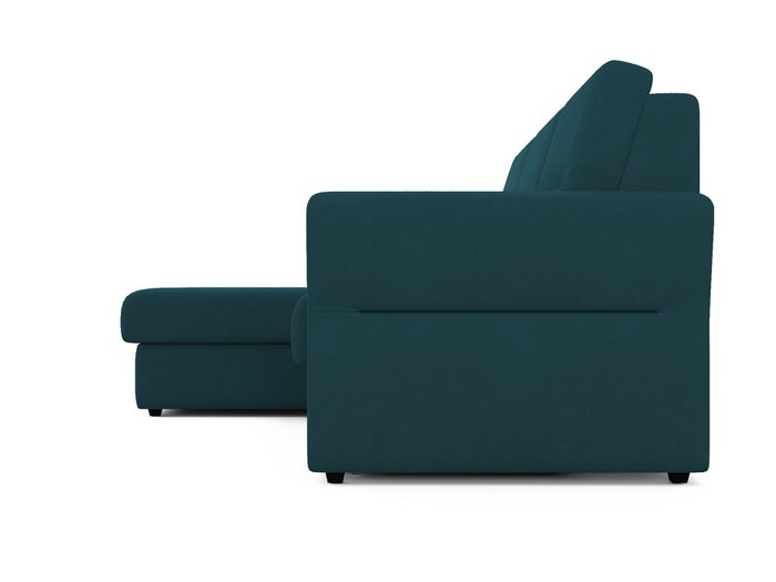 Угловой диван-кровать левый Sonny сине-зеленого цвета - лучшие Угловые диваны в INMYROOM