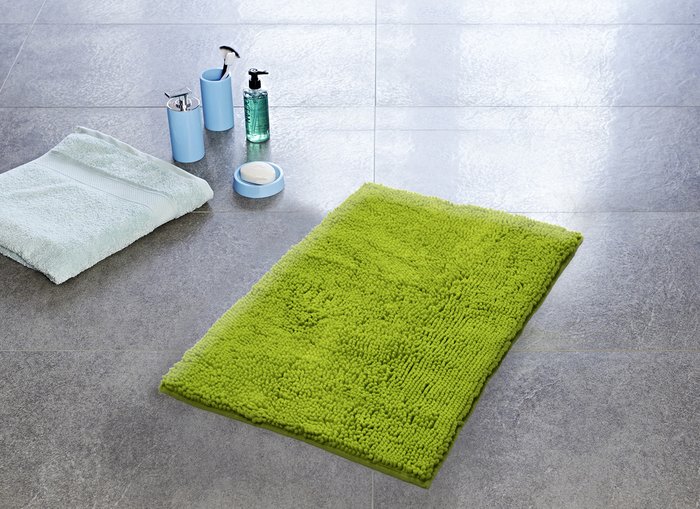 Коврик для ванной комнаты Soft 55х85 светло-зеленого цвета - купить Коврики для ванной по цене 3620.0