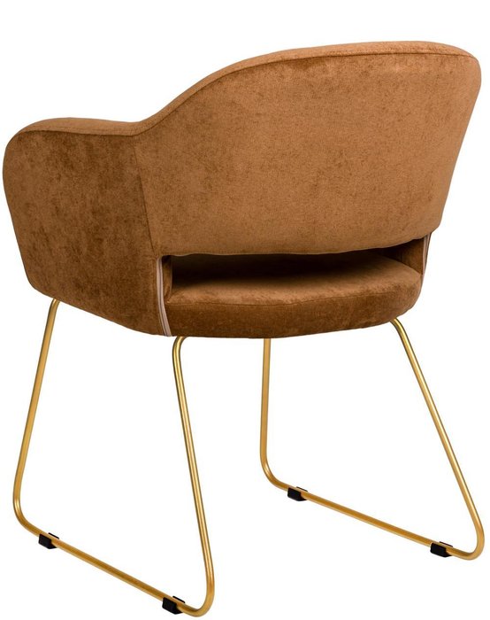 Стул с подлокотниками Oscar коричневого цвета - лучшие Обеденные стулья в INMYROOM