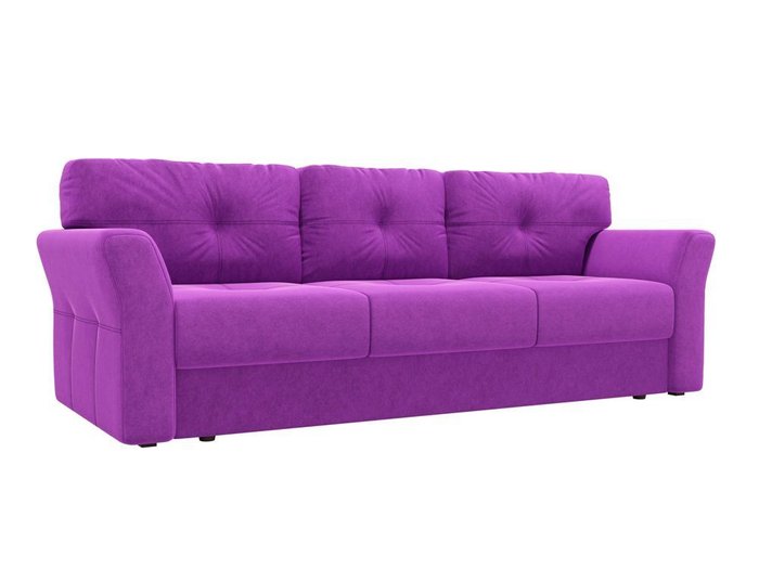 Прямой диван-кровать Манхеттен фиолетового цвета