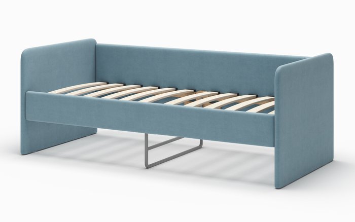 Кровать-диван Donny 2 70х160 голубого цвета без подъемного механизма - купить Одноярусные кроватки по цене 10800.0