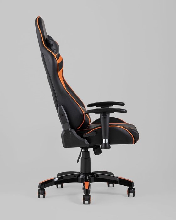 Кресло игровое Top Chairs Corvette черно-оранжевого цвета - лучшие Офисные кресла в INMYROOM