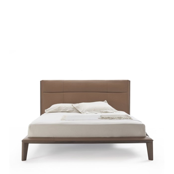 Кровать Monique Queen Size коричневого цвета 160х200