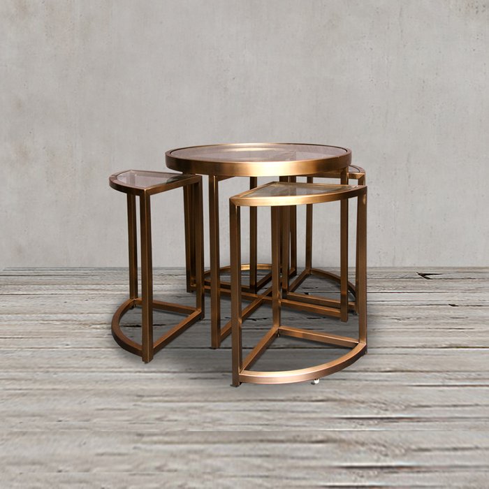 Стол приставной цвета матового мёда - лучшие Кофейные столики в INMYROOM