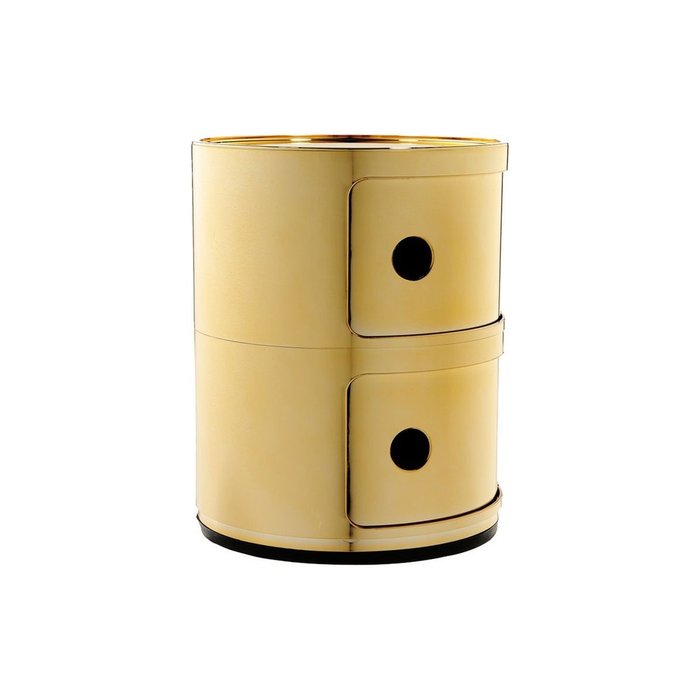 Прикроватная тумба Componibili золотого цвета - лучшие Прикроватные тумбы в INMYROOM