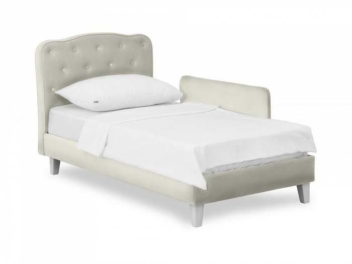 Кровать Candy 80х160 светло-серого цвета - купить Одноярусные кроватки по цене 28890.0