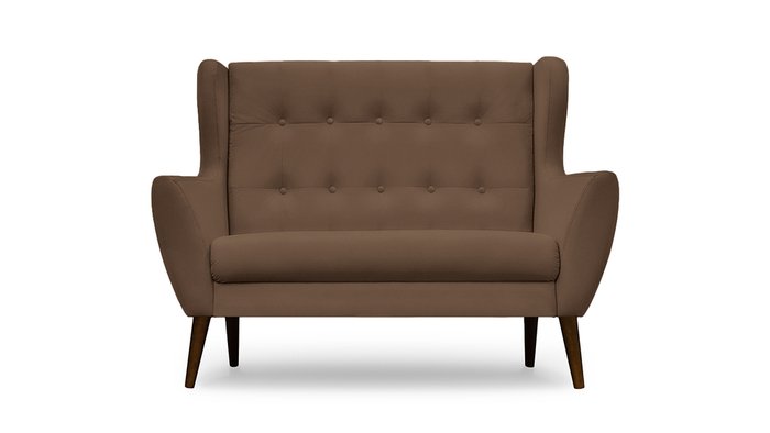 Диван Ньюкасл коричневого цвета - купить Прямые диваны по цене 39200.0