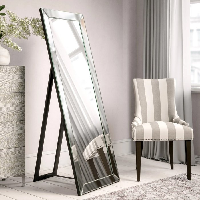 Напольное зеркало на подставке Plano Flo 60х160 с фацентом - купить Напольные зеркала по цене 54500.0 Напольное зеркало на подставке Plano Flo 60х160 с фацентом - купить Напольные зеркала по цене 54500.0