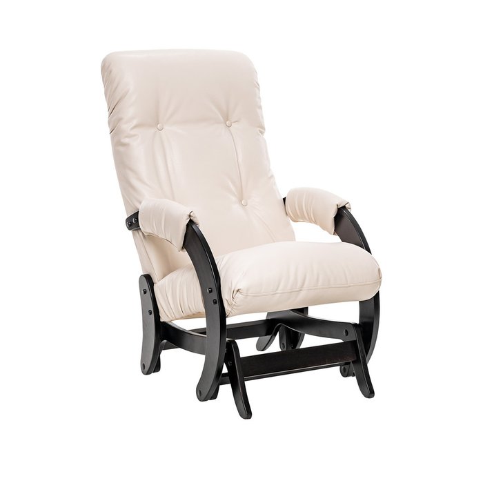 Кресло-качалка Модель 68 молочного цвета