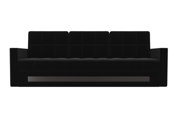 Прямой диван-кровать Белла черного цвета - купить Прямые диваны по цене 30990.0
