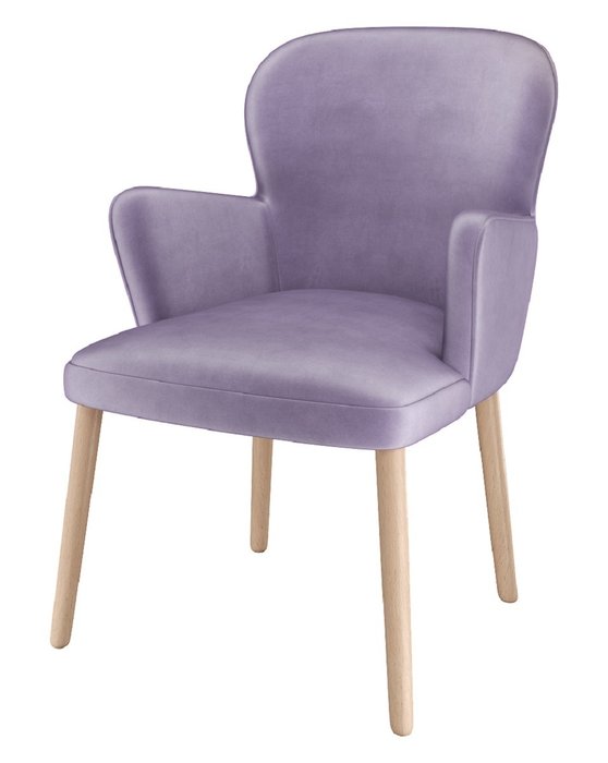 Стул-кресло мягкий Betonica сиреневого цвета