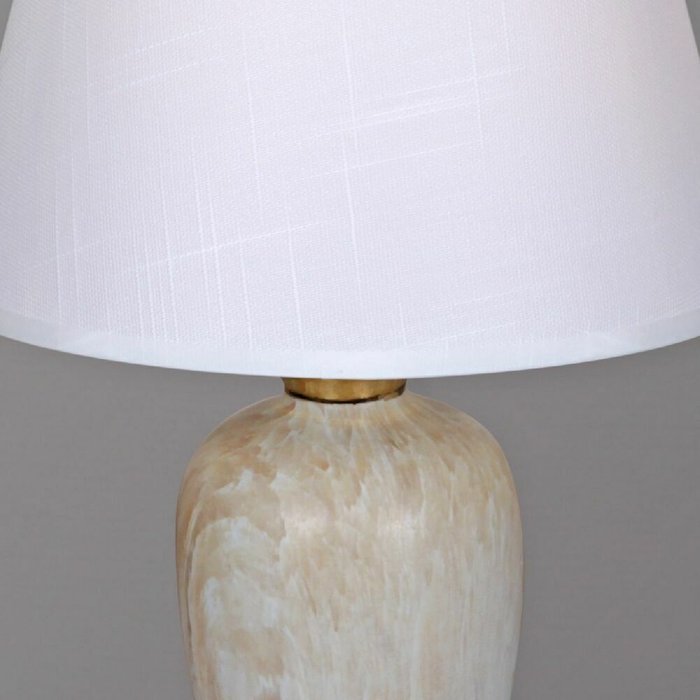 Настольная лампа 30276-0.7-01 (ткань, цвет белый) - лучшие Настольные лампы в INMYROOM