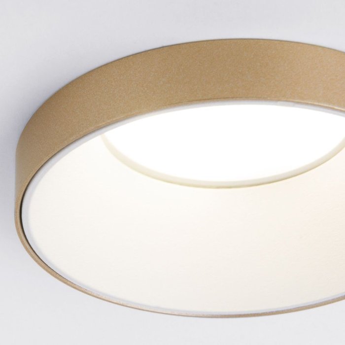 Встраиваемый точечный светильник 112 MR16 белый/золото Discus - купить Встраиваемые споты по цене 1020.0