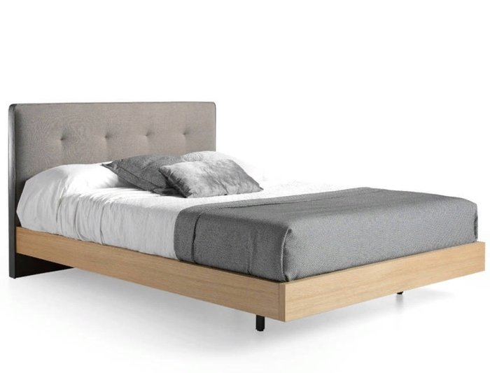 Кровать с мягким изголовьем 150x200 - купить Кровати для спальни по цене 139990.0