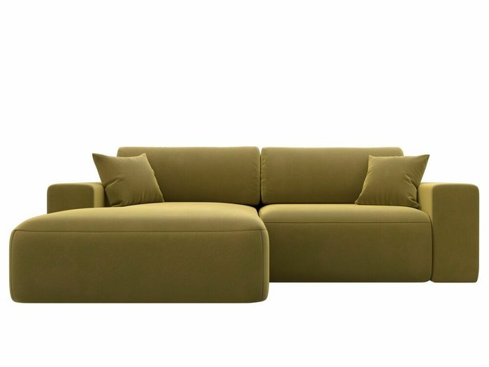 Угловой диван-кровать Лига 036 Классик желтого цвета левый угол - купить Угловые диваны по цене 83999.0