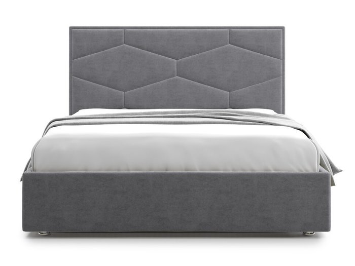 Кровать Premium Milana 4 160х200 серого цвета с подъемным механизмом - купить Кровати для спальни по цене 58000.0
