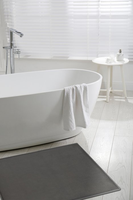 Коврик для ванной Olimp 40х60 темно-серого цвета - лучшие Коврики для ванной в INMYROOM