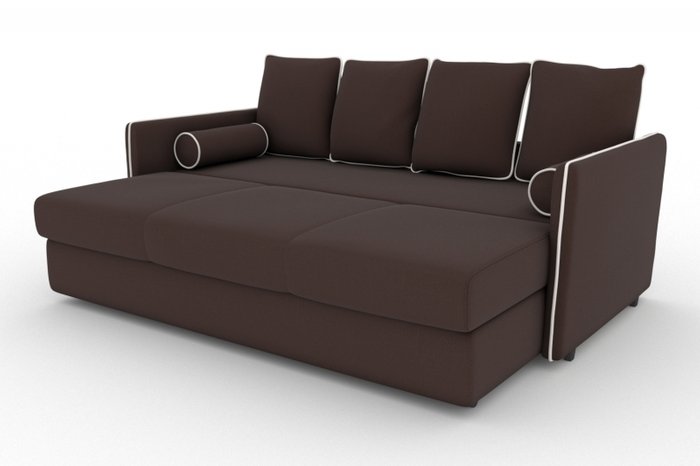 Прямой диван-кровать Cardinal коричневого цвета - купить Прямые диваны по цене 16000.0