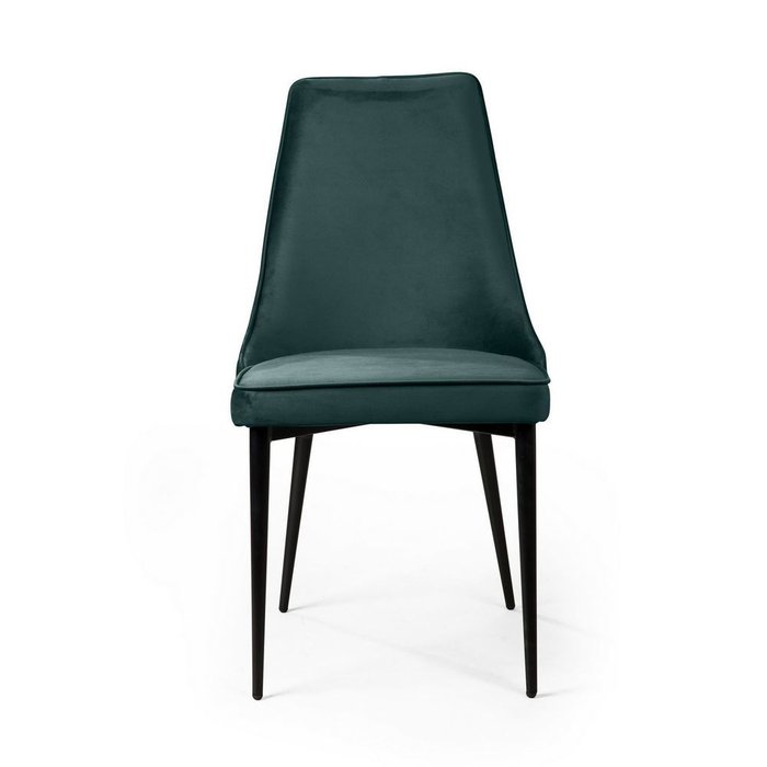 Комплект из четырех стульев Oliver изумрудного цвета - купить Обеденные стулья по цене 31600.0