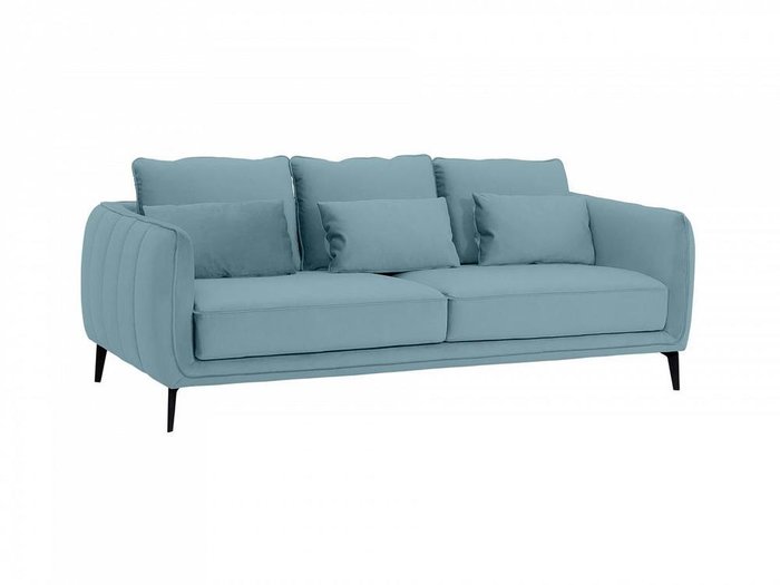 Диван Amsterdam голубого цвета - купить Прямые диваны по цене 95760.0