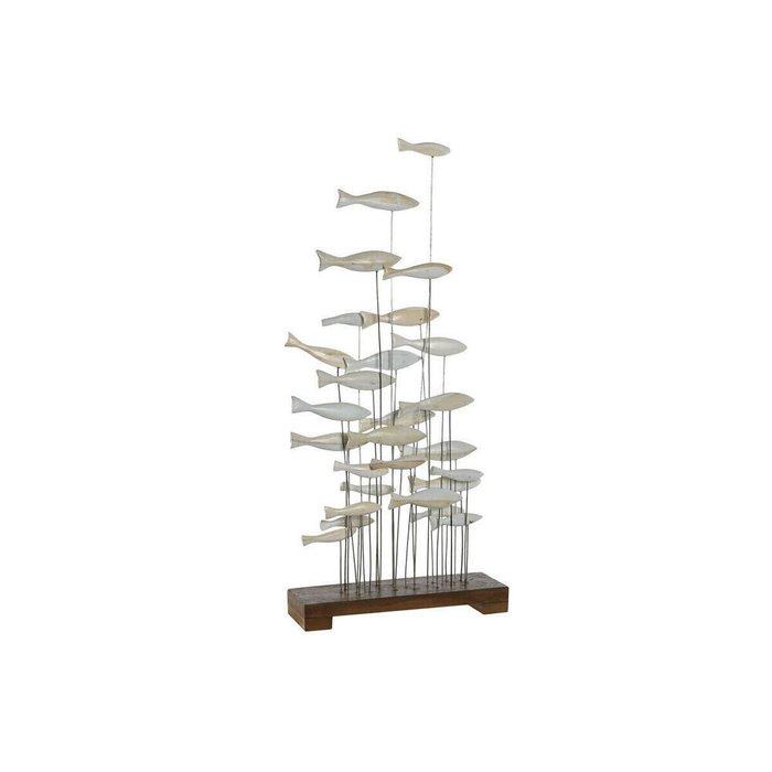 Декоративная фигура Белый Коричневый Спирали 45 x 15 x 100 cm