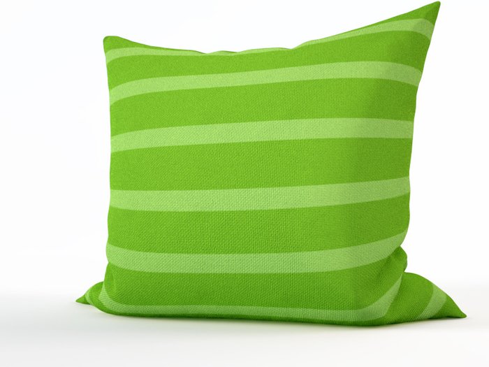 Декоративная подушка: Зеленые полосы