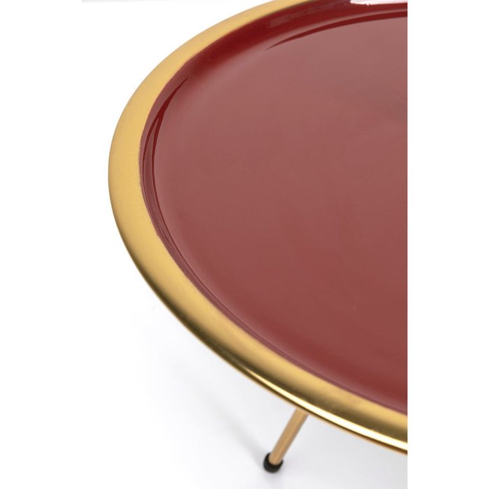 Столик приставной Miami красного цвета - лучшие Кофейные столики в INMYROOM