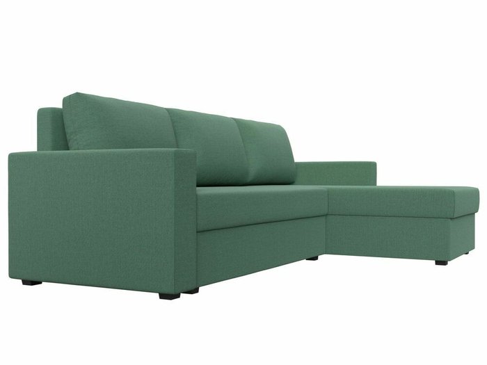 Угловой диван-кровать Траумберг Лайт зеленого цвета правый угол - лучшие Угловые диваны в INMYROOM