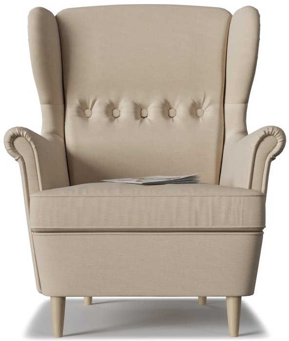 Кресло Торн Ivory бежевого цвета - купить Интерьерные кресла по цене 15550.0