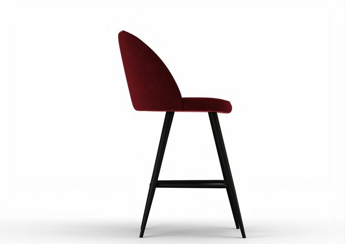 Стул полубарный Chili бордового цвета - купить Барные стулья по цене 11685.0