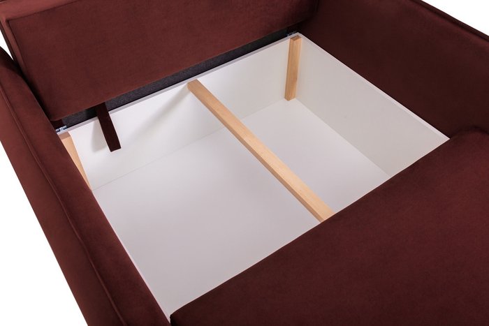 Кресло-кровать Клио-1 вишневого цвета с независимым пружинным блоком - лучшие Интерьерные кресла в INMYROOM
