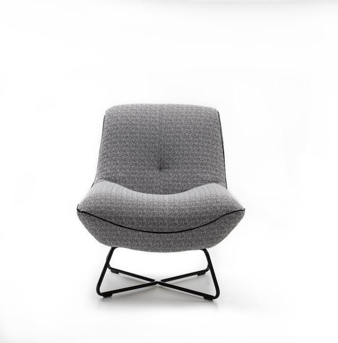 Современное кресло для отдыха Rico Prince серого цвета - лучшие Интерьерные кресла в INMYROOM