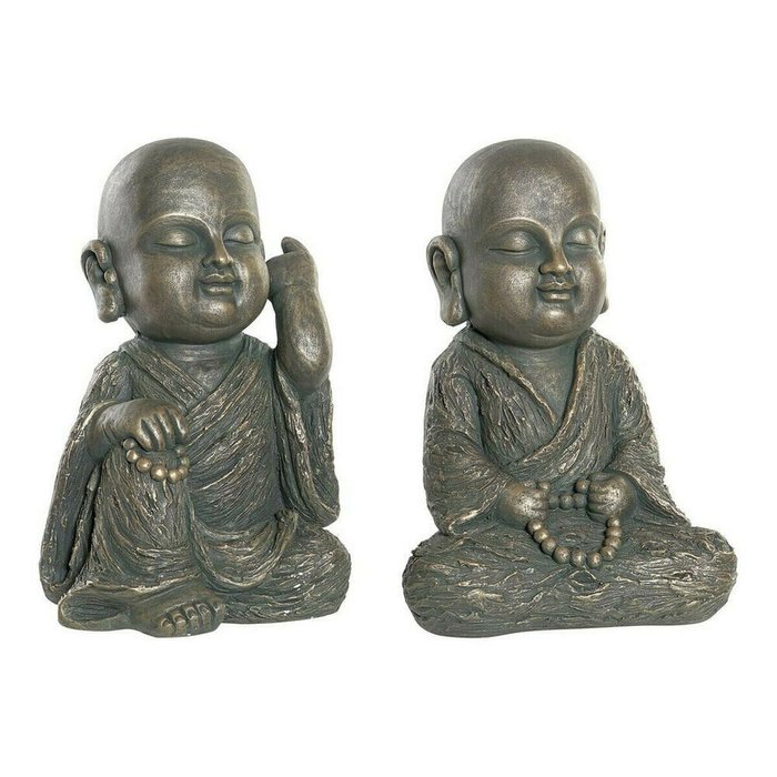 Декоративная фигура Стекловолокно Монах (2 pcs) (27 x 27 x 40 cm)