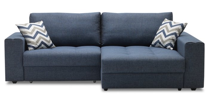 Угловой диван-кровать Джерси синего цвета - купить Угловые диваны по цене 30730.0