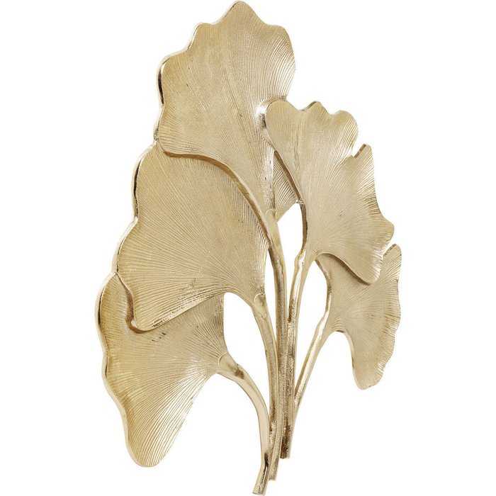 Украшение настенное Ginkgo Leaf золотого цвета - купить Декор стен по цене 30390.0