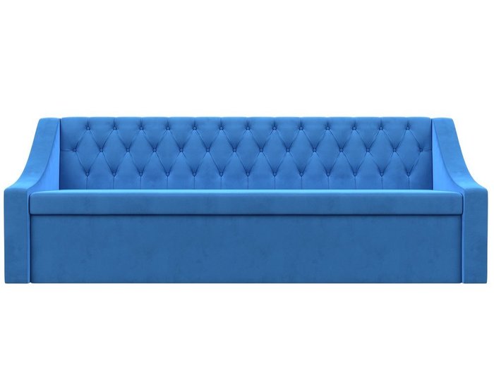 Кухонный прямой диван-кровать Мерлин голубого цвета - купить Прямые диваны по цене 37999.0