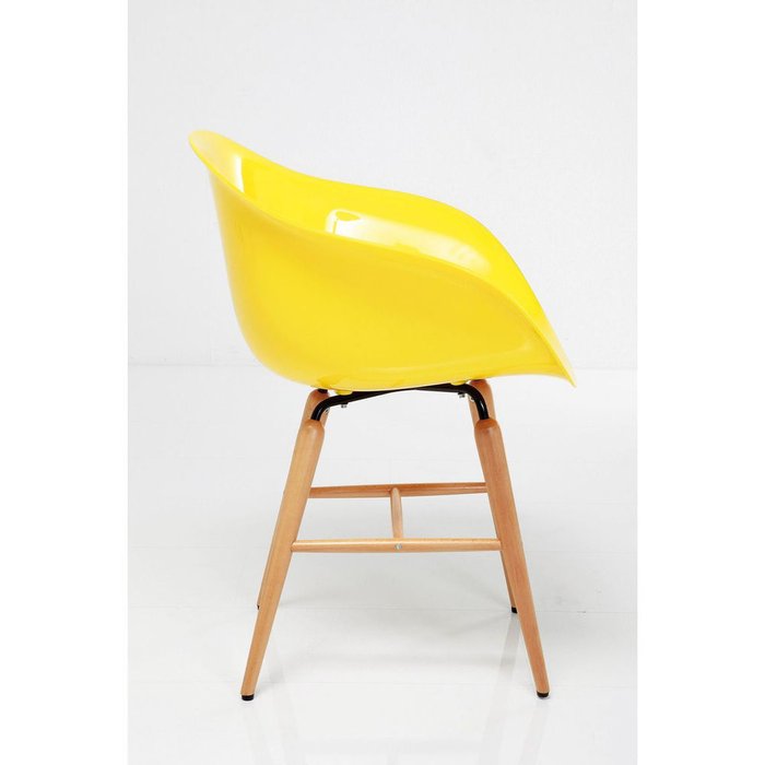 Стул с подлокотниками Forum желтого цвета - лучшие Обеденные стулья в INMYROOM