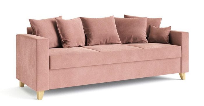 Диван-кровать Эмилио розового цвета - купить Прямые диваны по цене 59488.0