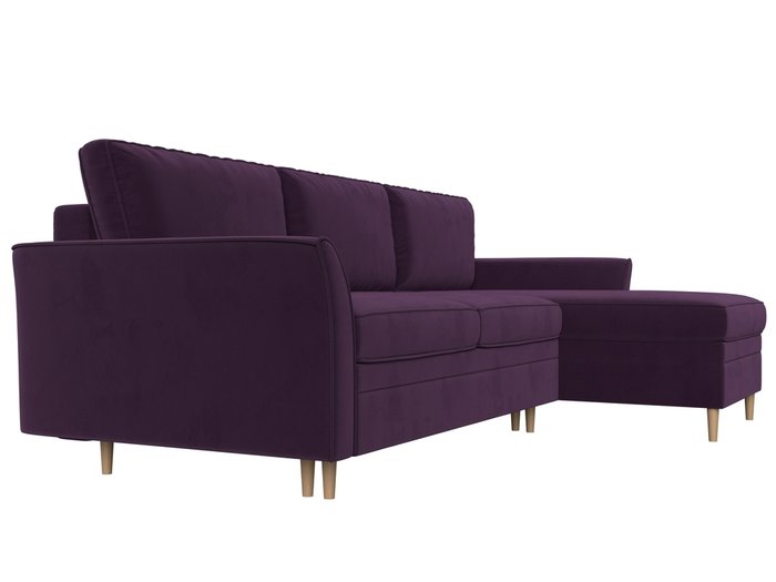 Угловой диван-кровать София фиолетового цвета правый угол - лучшие Угловые диваны в INMYROOM