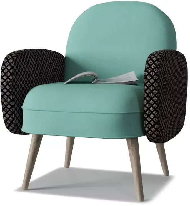 Кресло Бержер светло-зеленого цвета - лучшие Интерьерные кресла в INMYROOM