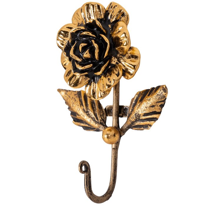 Настенный крючок Роза прованса бронзового цвета - лучшие Крючки в INMYROOM