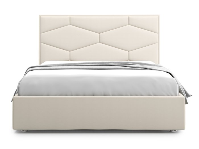 Кровать Premium Milana 4 180х200 светло-бежевого цвета с подъемным механизмом - купить Кровати для спальни по цене 81000.0