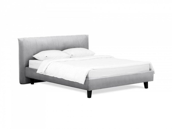 Кровать Queen Anastasia L 160х200 серого цвета - купить Кровати для спальни по цене 46580.0