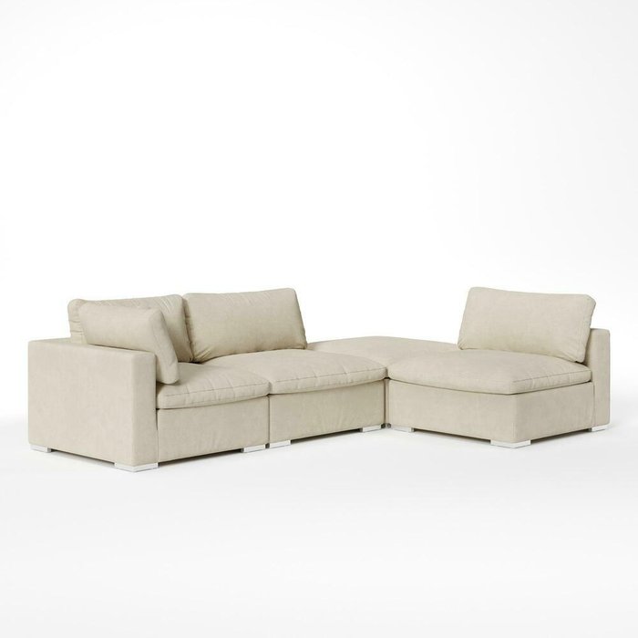 Модульный диван Хоган бело-молочного цвета - купить Угловые диваны по цене 243500.0