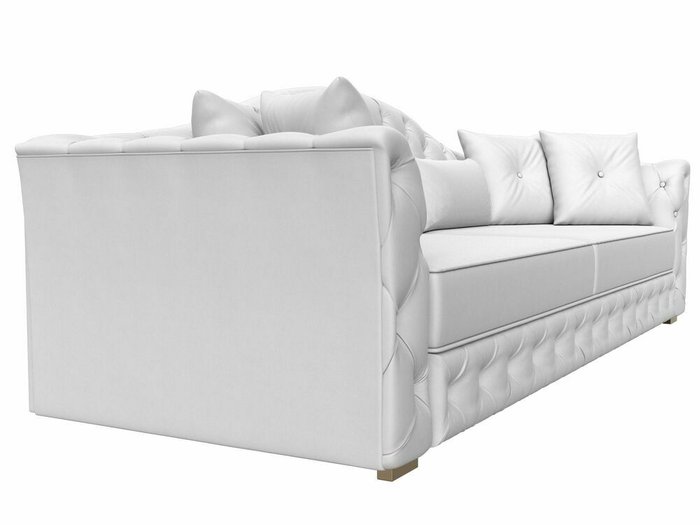 Прямой диван-кровать Артис белого цвета (экокожа) - лучшие Прямые диваны в INMYROOM