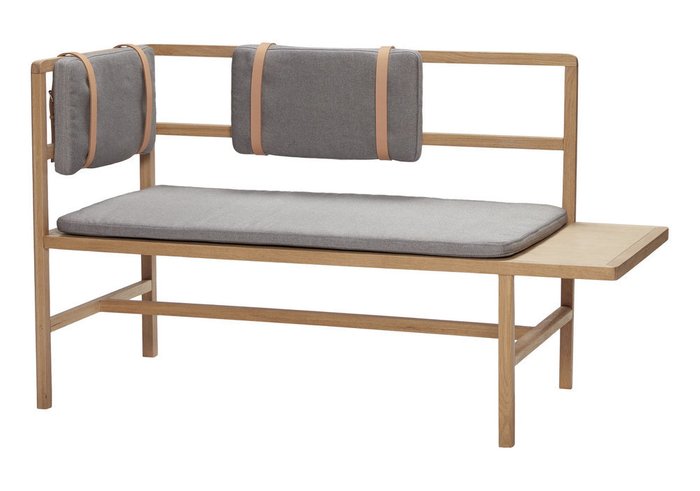 Банкетка со спинкой и подушкой-сиденьем - купить Банкетки по цене 115440.0