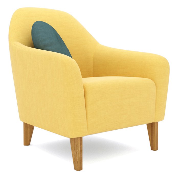 Кресло Miami lux желтого цвета